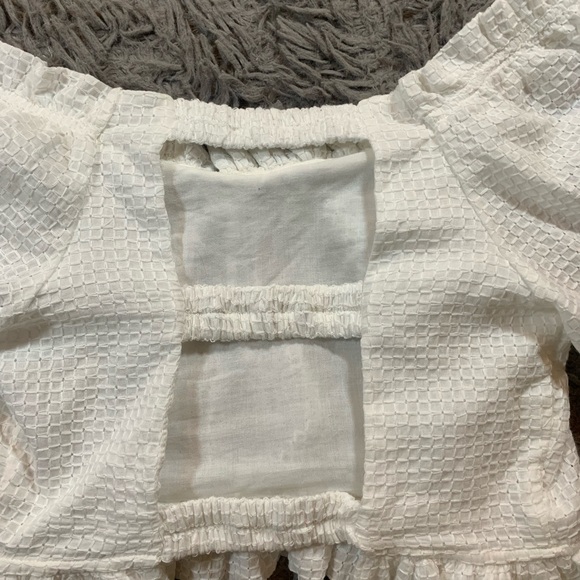 NWT Peixoto white Quinn Crop Top (sz S) & Aurora Mini Skirt (sz M) set - Picture 8 of 10